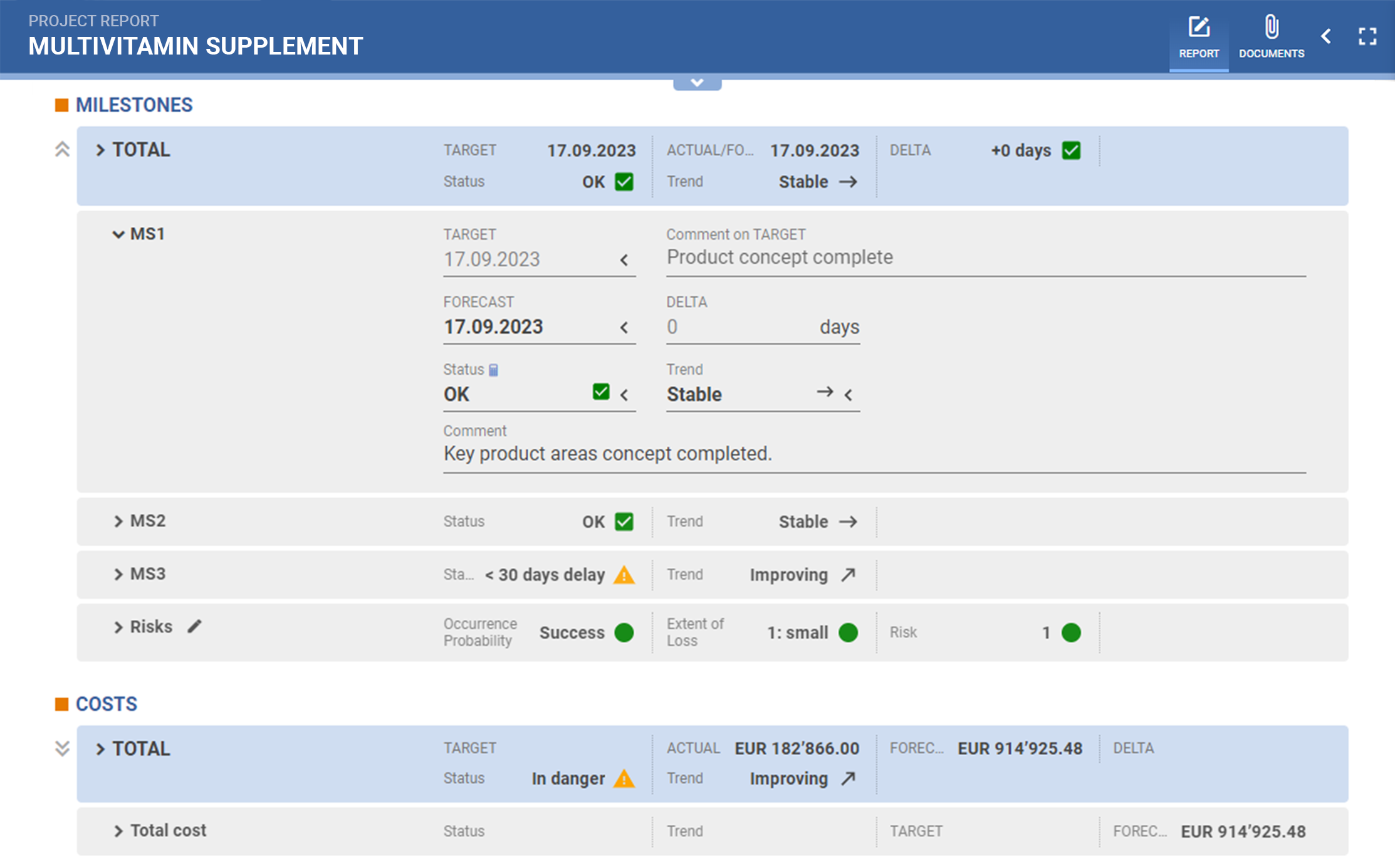 A screenshot of PQFORCE