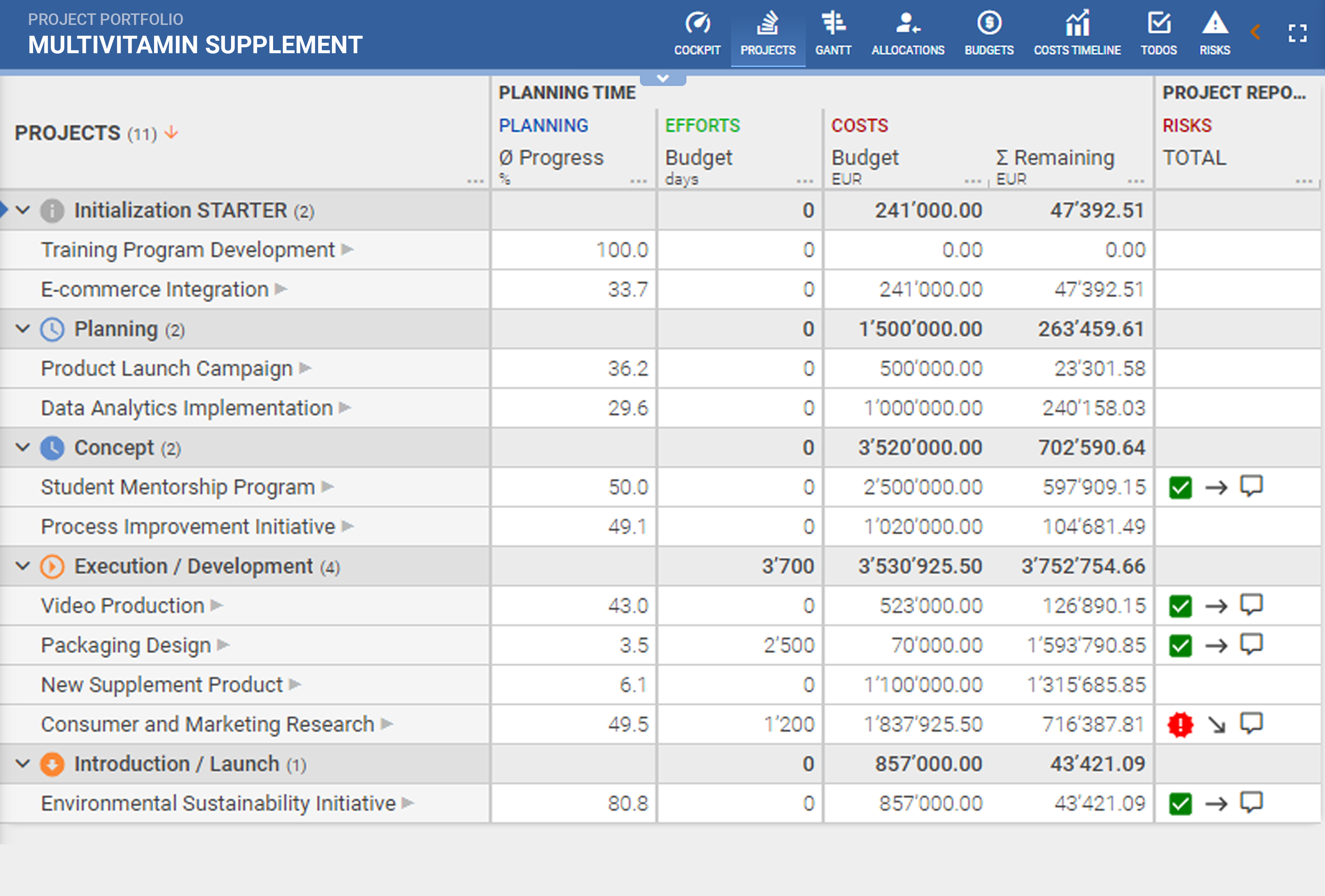A screenshot of PQFORCE
